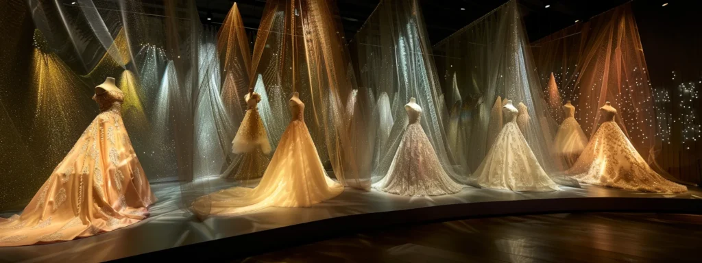 a stunning bridal boutique showcases an array of elegantly designed wedding dresses, each featuring intricate details and flowing silhouettes, bathed in soft, diffused light that highlights the luxurious fabric and creates an inviting atmosphere for brides-to-be. - Scarlet Poppy Bridal Boutique - Scarlet Poppy Bridal Boutique a Stunning Bridal Boutique Showcases an Array of Elegantly Designed Wedding Dresses, Each Featuring Intricate Details and Flowing Silhouettes, Bathed in Soft, Diffused Light That Highlights the Luxurious Fabric and Creates an Inviting Atmosphere for Brides-to-be. - Scarlet Poppy Bridal Boutique - Scarlet Poppy Bridal Boutique