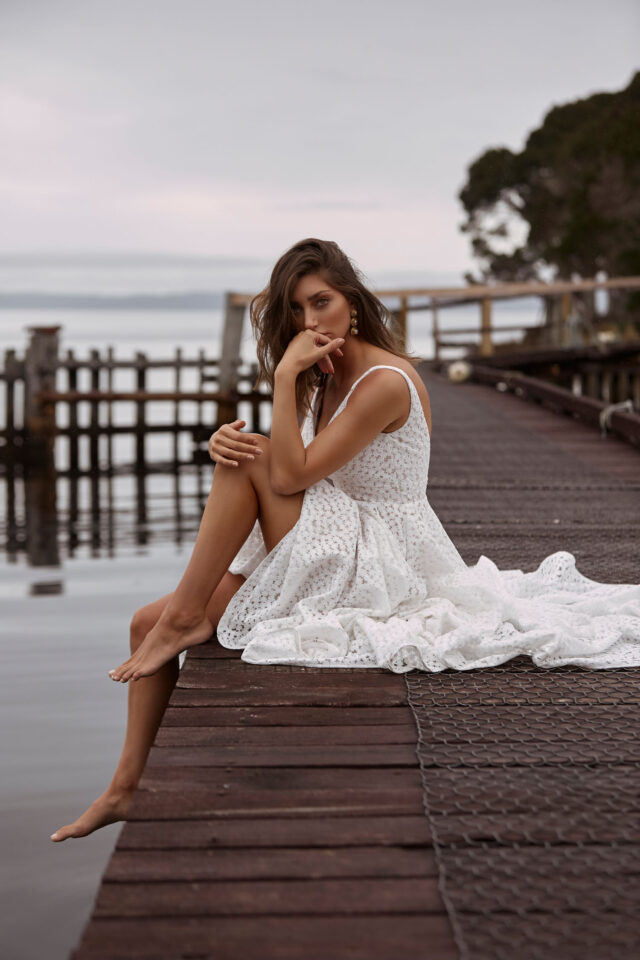 Madi Lane Clara Ivory/Mocha. Size 14