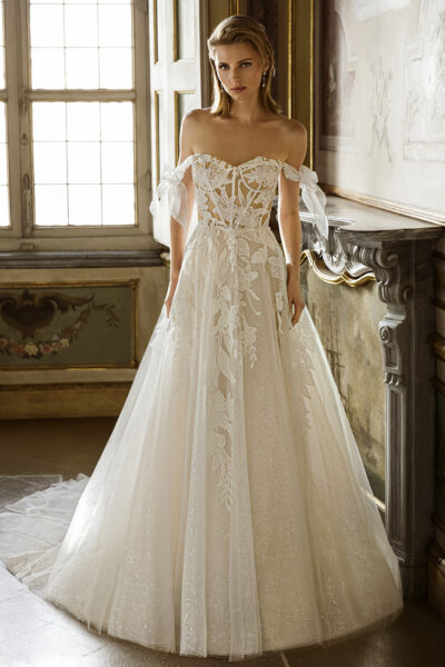Britannia Britannia front view of the wedding dress