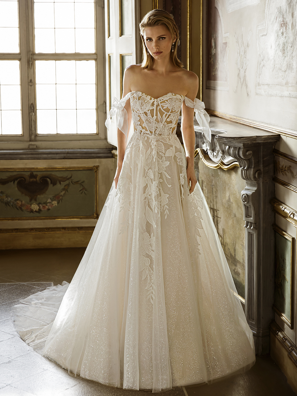 Britannia Britannia front view of the wedding dress